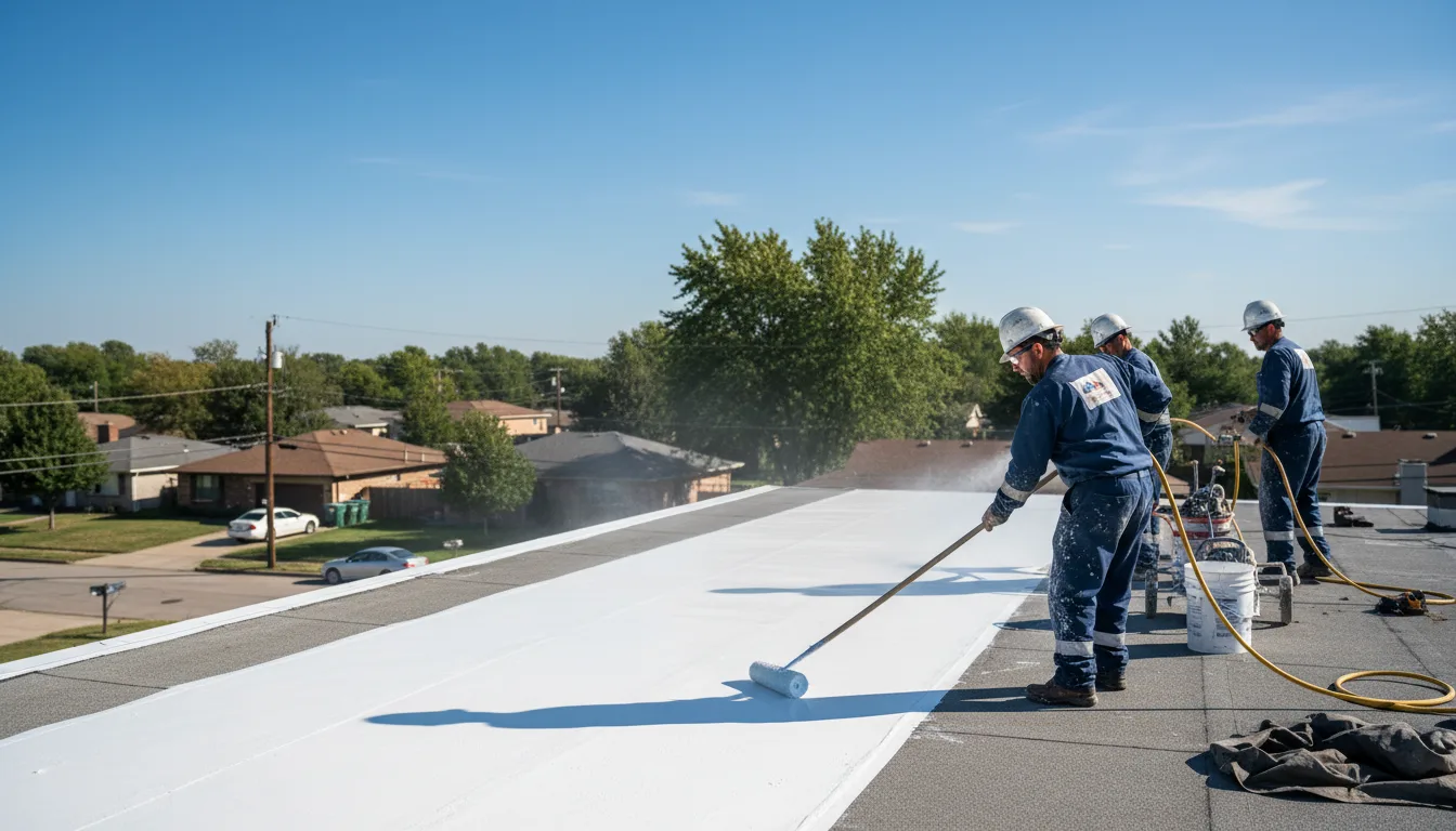 Commercial roof coating in Webster, MA near me